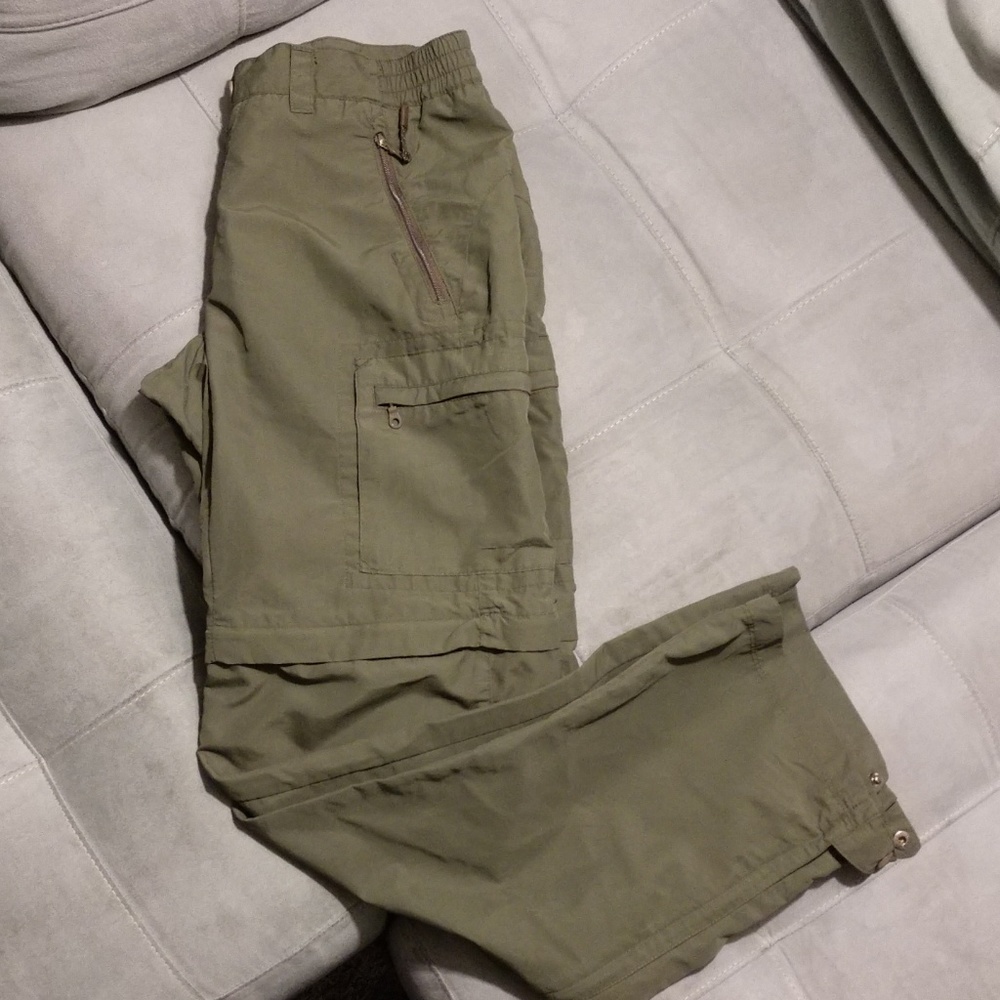 REI Women's Convertible Hiking Pants 4 Olive